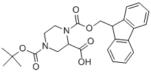 4-BOC-1-FMOC-哌嗪-2-羧酸