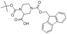 N-1-Boc-N-4-Fmoc-2-哌嗪甲酸 